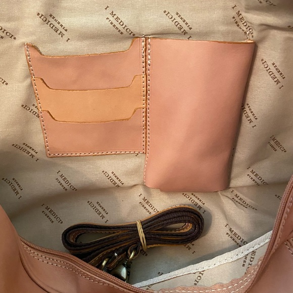 NWT I Medici Firenze Leather Duffel Bag - Picture 11 of 12